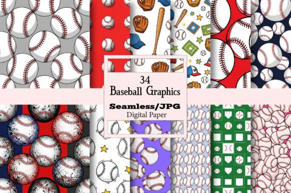 Baseball Digital Paper Graphics: A Versatile Toolkit for Creativity