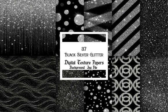 Black Silver Glitter Background: A Creative Asset