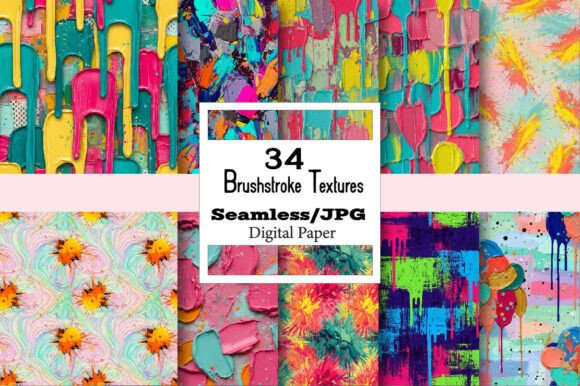 Brushstroke Textures Pattern: Your Creative Asset