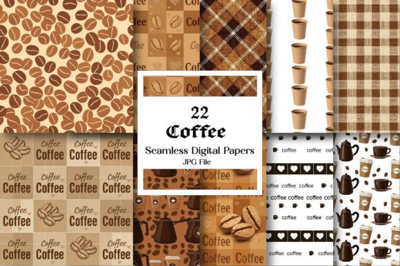 Coffee Digital Paper Set: Your Foundation for Creative Execution