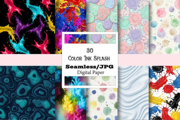 Color Ink Splash Digital Paper: The Versatile Creative Asset for Modern Projects
