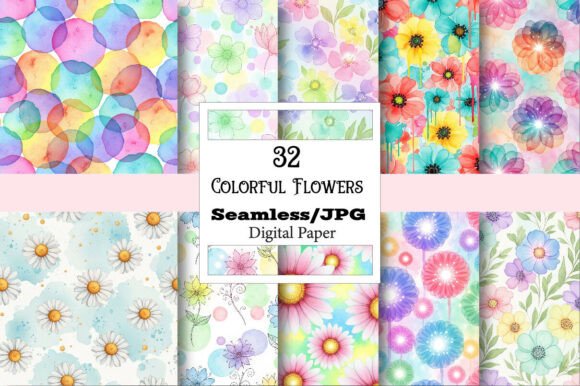 Colorful Flowers Digital Papers: A Strategic Asset for Modern Creators