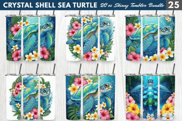 Creating Marine Masterpieces with the Crystal Shell Sea Turtle Tumbler Bundle