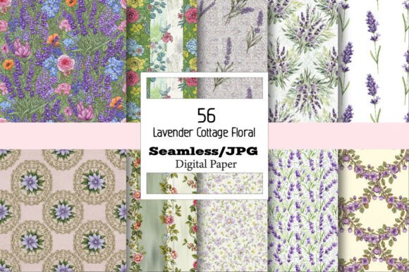 Lavender Cottage Floral Digital Paper: A Creative Toolkit for Modern Projects