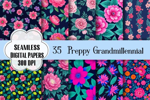 The Preppy Grandmillennial Digital Pattern: Your Ultimate Creative Toolkit