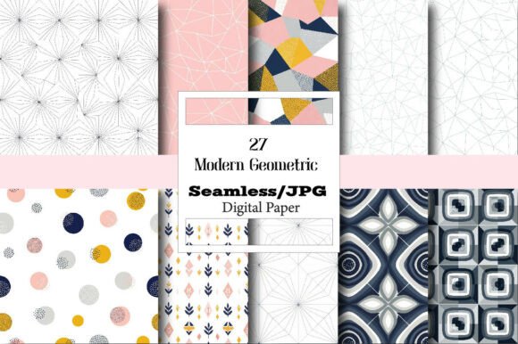 The Seamless Modern Geometric Digital Paper: Your Foundational Design Asset