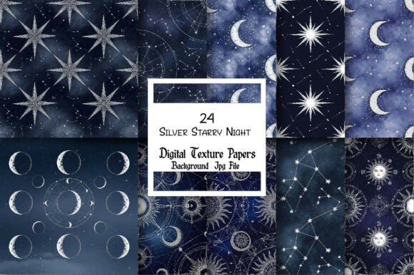 The Silver Starry Night Digital Paper: Your Creative Universe Begins Here