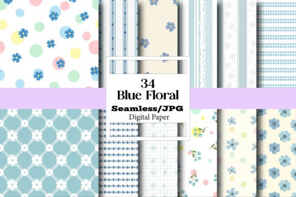 The Ultimate Creative Tool: Exploring the Versatility of a Blue Floral Pattern Set