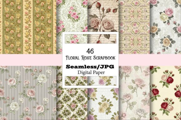 The Ultimate Creative Toolkit: Seamless Floral Pattern Rose Scrapbook