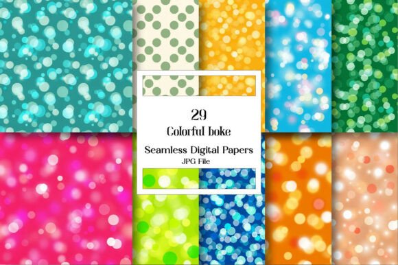 The Unlimited Creative World of Colorful Bokeh Digital Papers