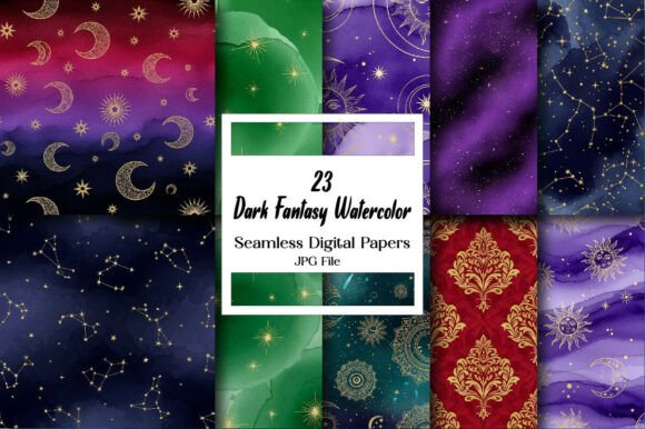 The Unseen Canvas: Harnessing Dark Fantasy Watercolor Digital Paper for Creative Expression