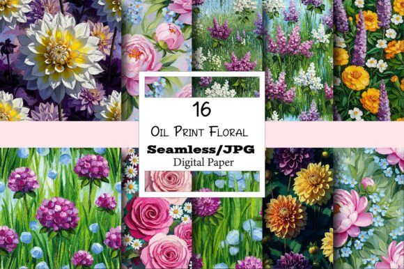 The Versatile World of Oil Print Floral Digital Paper: A Creative Powerhouse