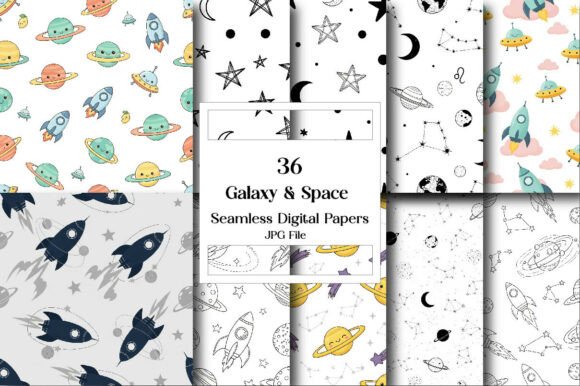 Understanding the Galaxy Space Digital Paper Bundle: A Versatile Design Resource