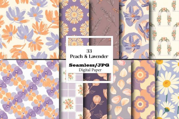 Unlocking Creative Potential: The Peach Lavender Pattern Set for Every Project